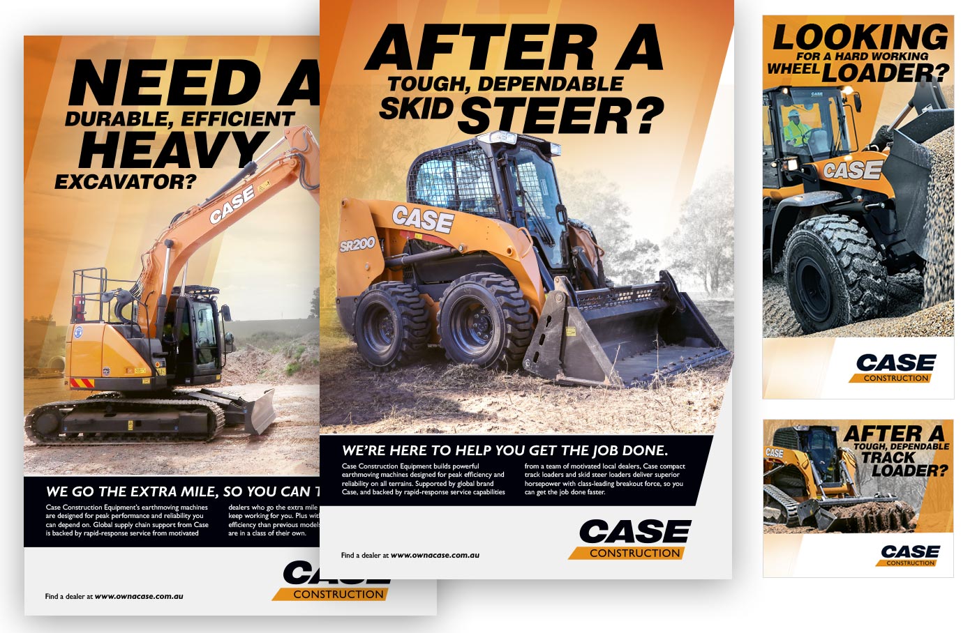 Case Construction Ad campaign