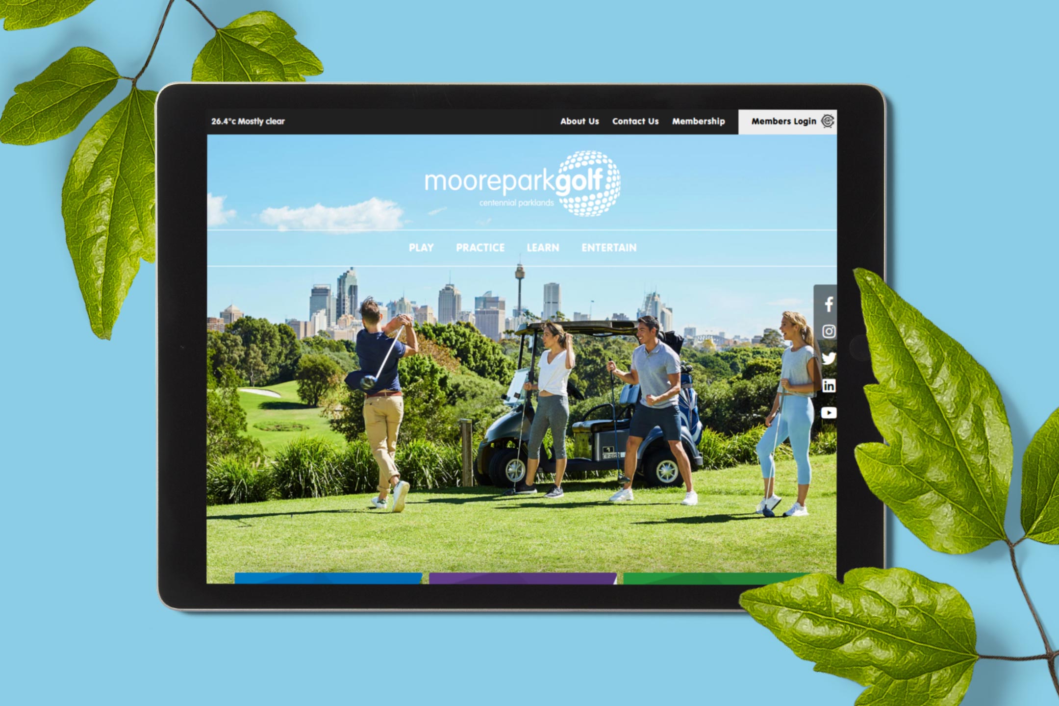 Moore Park Golf Website