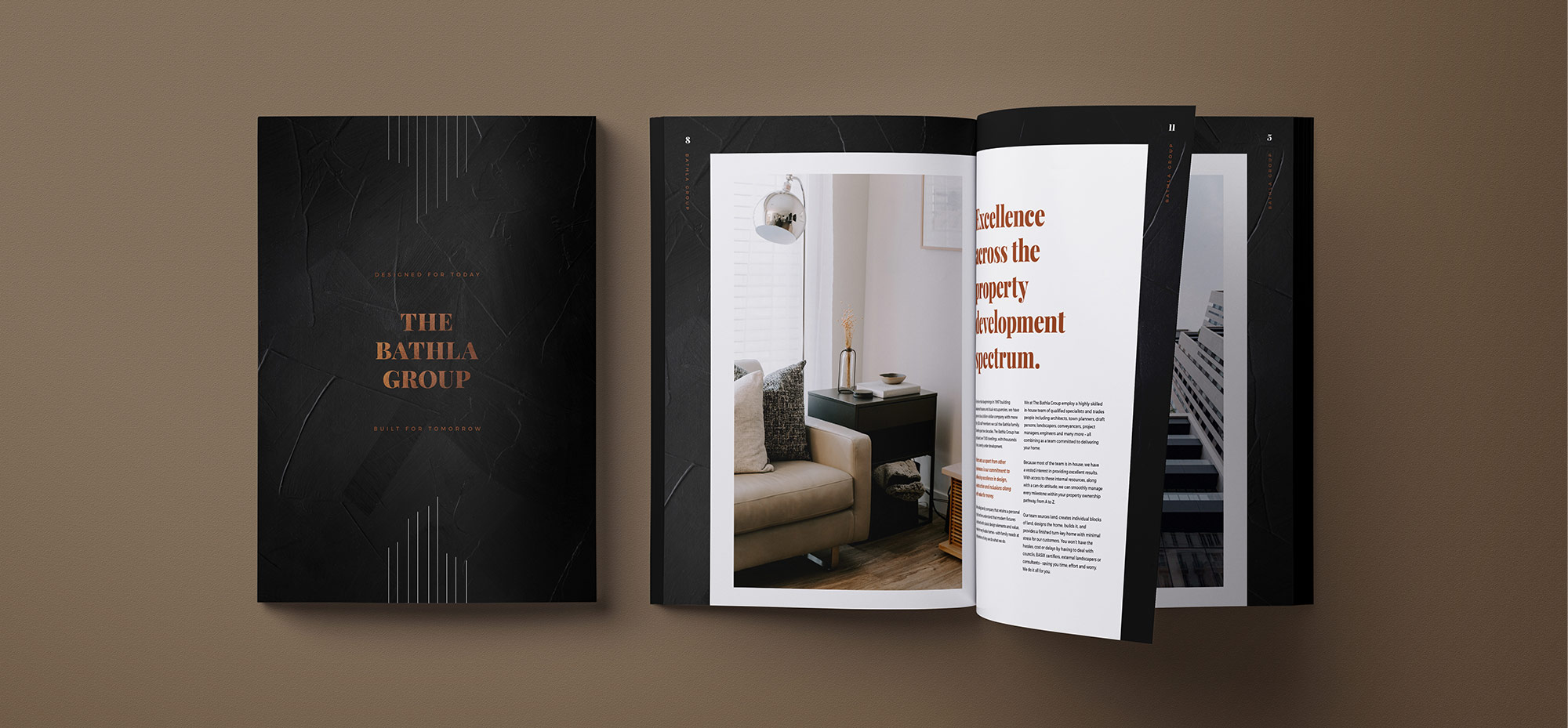 Bathla brochure design