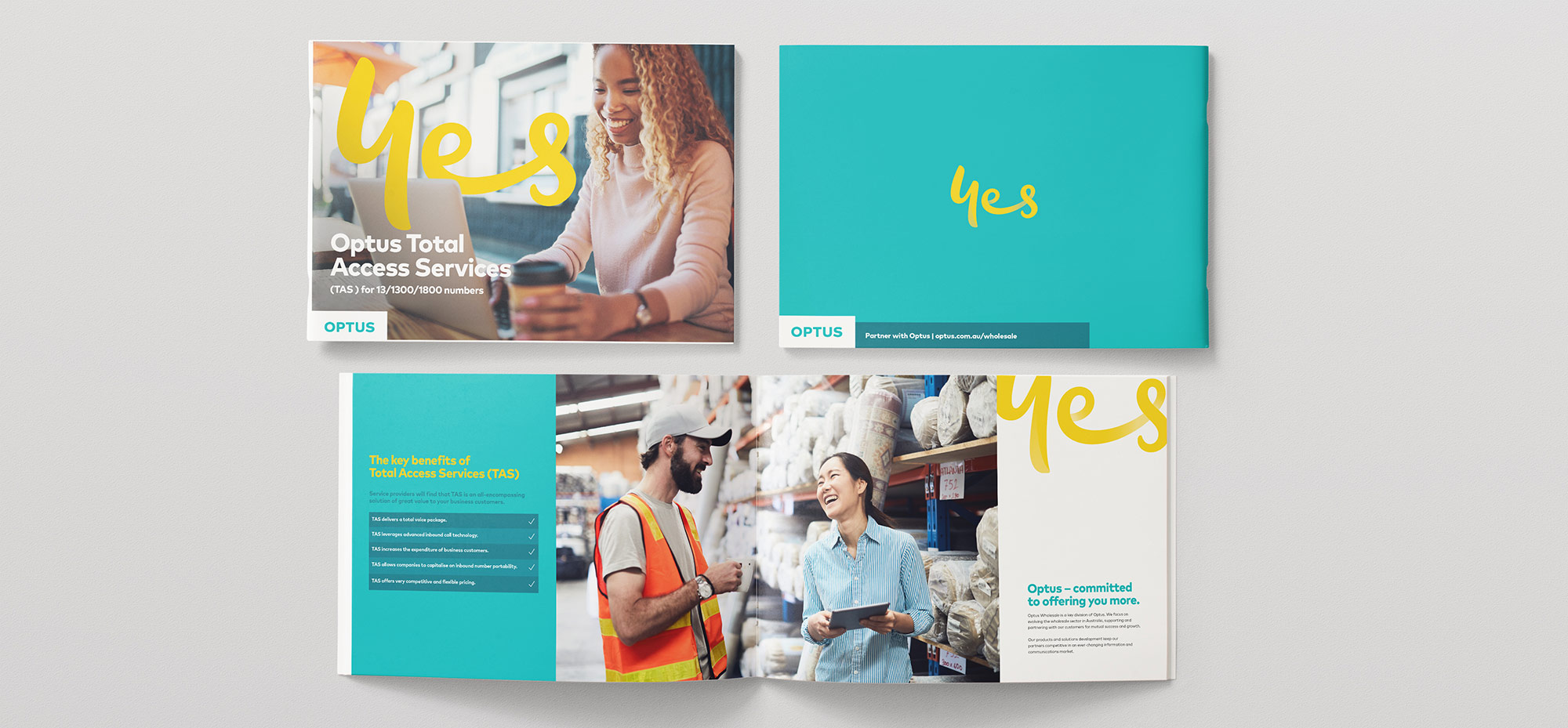 Optus brochure design