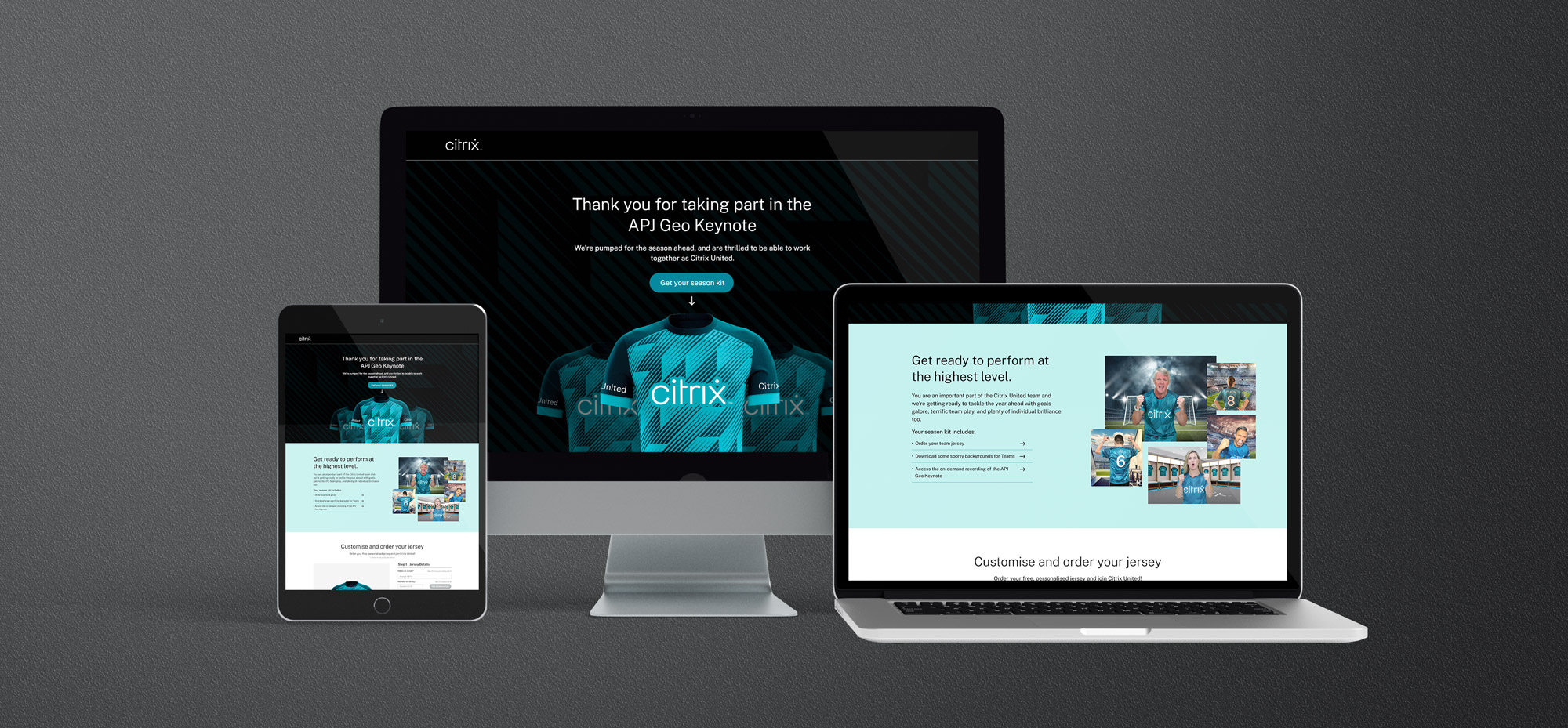 Citrix KicKoff website development