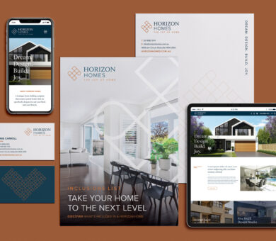 Horizon Homes branding & graphic design